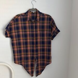 Madewell women Plaid Short Sleeve Shirt - Multicolor